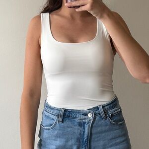 Zara White Sleeveless Women's Top